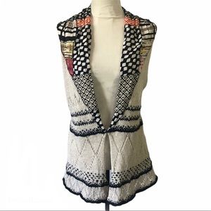 ANTHROPOLOGIE Moth Woman's Vest Cardigan